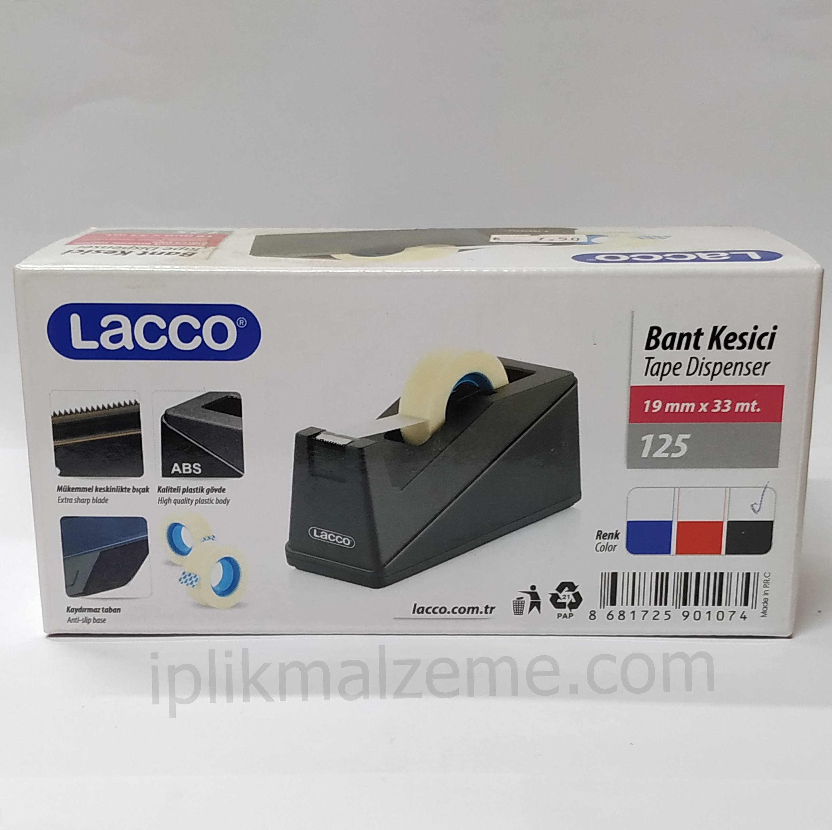 Lacco Bant Kesici Orta boy (125) Siyah